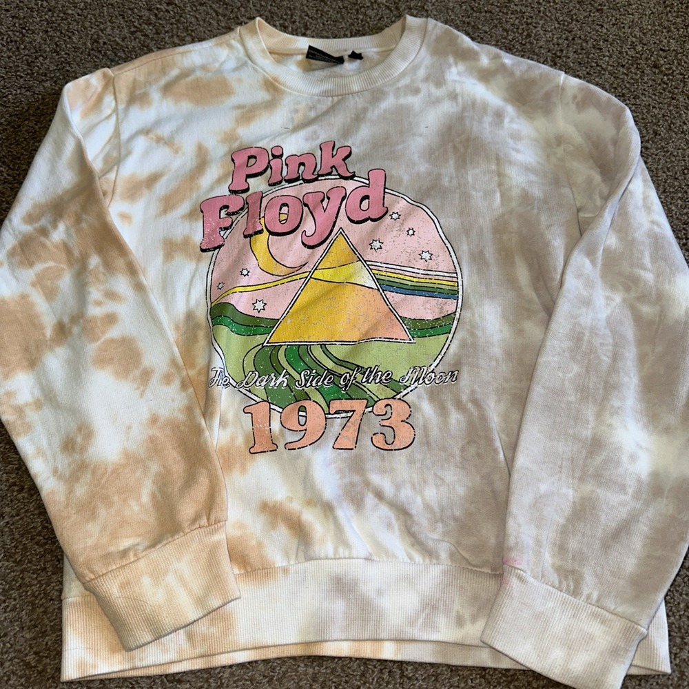 Pink Floyd Dark Side of the‎ Moon 1973 Sweatshirt. Pink Tones Size Small